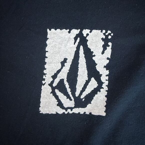 Volcom XXL Black T-Shirt Stone Logo Tee Skate Surf Cotton Graphic Streetwear - Picture 3 of 6